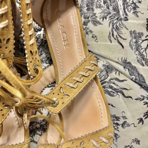 Coach Via Demi Wedge Sandals Size 9 - Picture 5 of 5